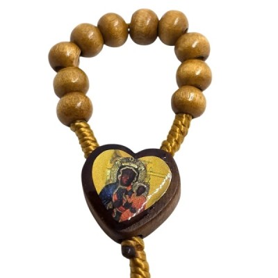 10-tka różańca na palec oliwka drewniana R2414OL