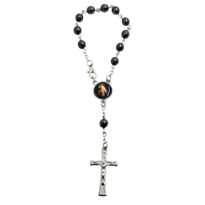 10-tka różańca hematyt Krzysztof/JUT 2403-1KJ