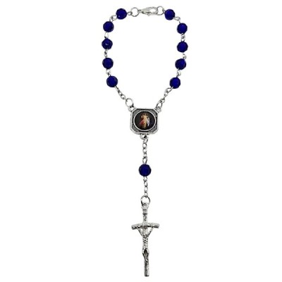 10-tka różańca Krzysztof/JUT niebieski 2403-3CGG