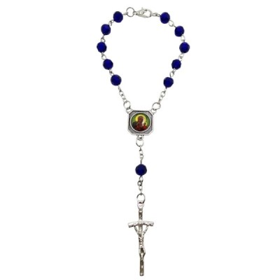 10-tka różańca Krzysztof/MBCZ niebieski 2403-3CG