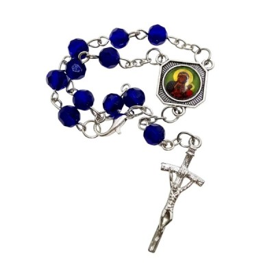 10-tka różańca Krzysztof/MBCZ niebieski 2403-3CG