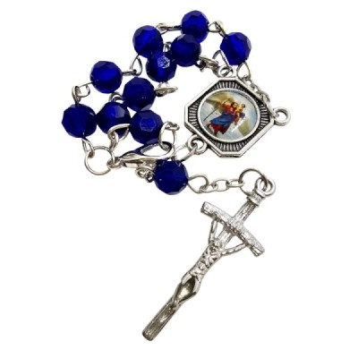 10-tka różańca Krzysztof/MBCZ niebieski 2403-3CG