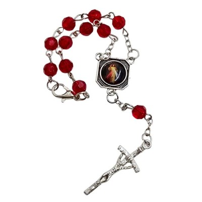10-tka różańca Krzysztof/JUT czerwona 2403-3CC