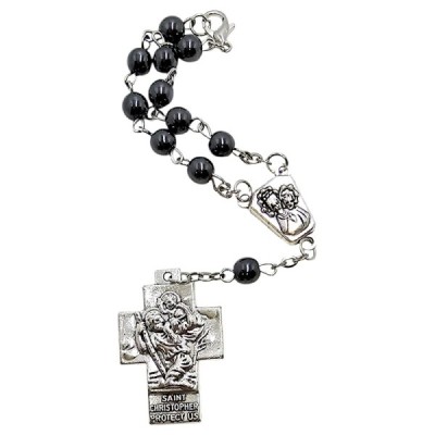 10-tka Hematyt Św. Krzysztof - Zapinana  2429