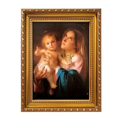 Obrazek z ramką M.B. z dzieciątkiem 19/24cm 2498C7