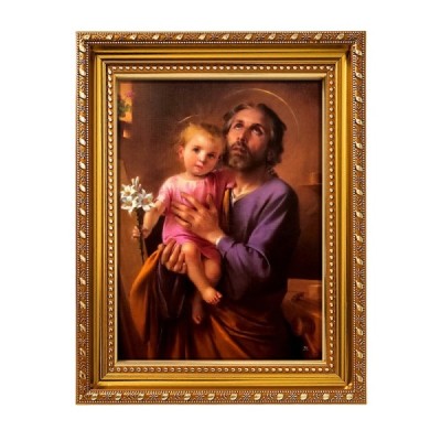 Obrazek z ramką Józef z dzieciątkie 19/24cm 2498C6