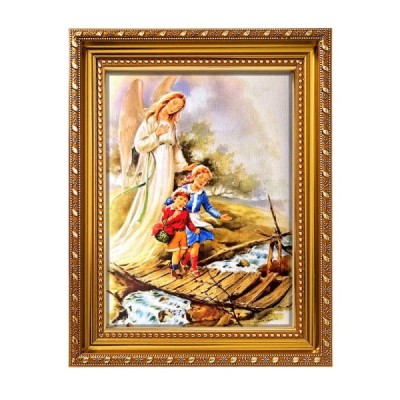 Obrazek z ramką Anioł Stróż kładka 19/24cm 2498C4