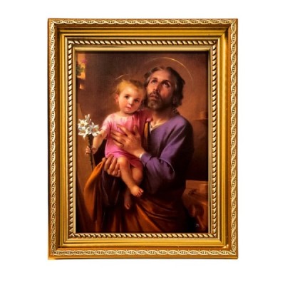 Obrazek z ramką Józef z dzieciątkie 19/24cm 2496C2