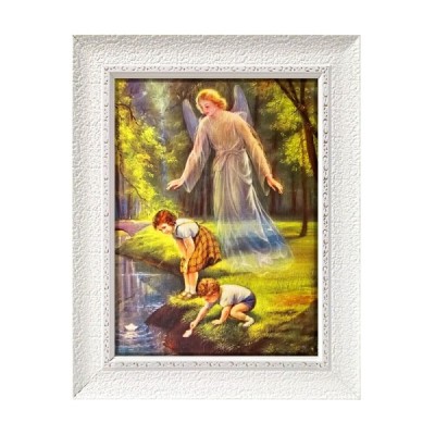 Obrazek w ramce Anioł Stróż 19,5/24,5cm A88G
