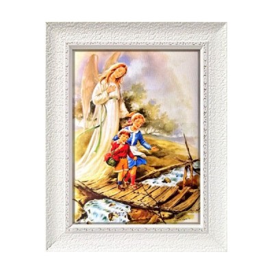 Obrazek w ramce Anioł Stróż  19,5/24,5cm A88E