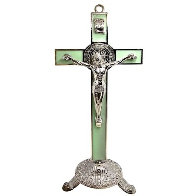 Krzyż Św. Benedykta Fluorescencyjny  23,5 cm 2446Z