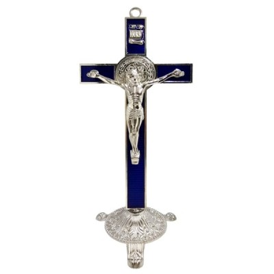 Krzyż Św. Benedykta Granatowy 23,5 cm 2446N