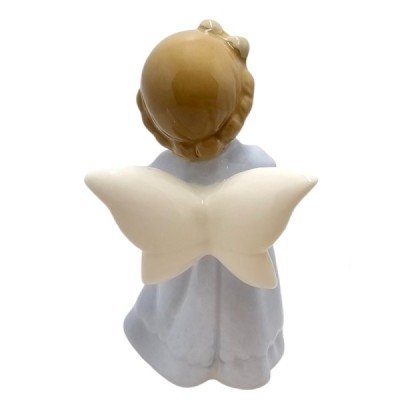 Figurka Aniołek porcelana niebieski 2524C