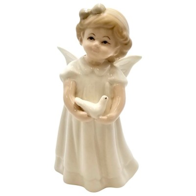 Figurka Aniołek porcelana biały 2524A