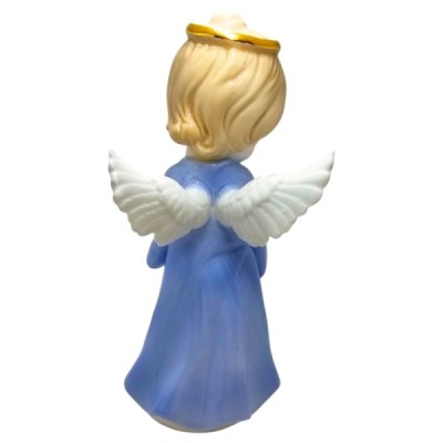 Figurka Aniołek porcelana niebieski 19cm 2497E