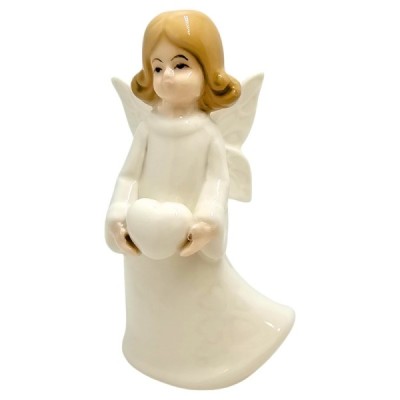 Figurka Aniołek porcelanowy 10cm - biały 2522A