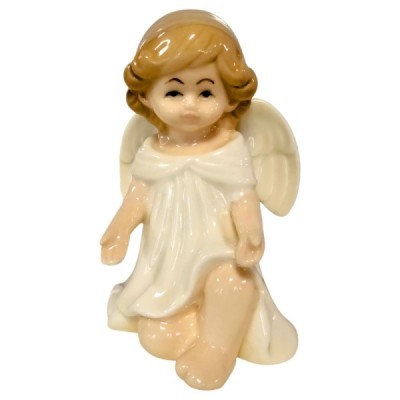 Figurka Aniołek porcelanowy 8cm - biały 2523A