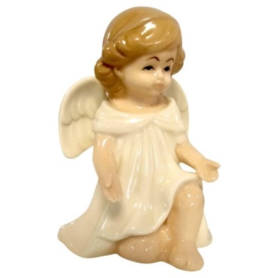 Figurka Aniołek porcelanowy 8cm - biały 2523A