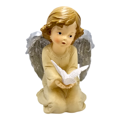 Figurka Anioł z gołąbkiem AF021360-3A