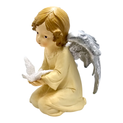 Figurka Anioł z gołąbkiem AF021360-3A