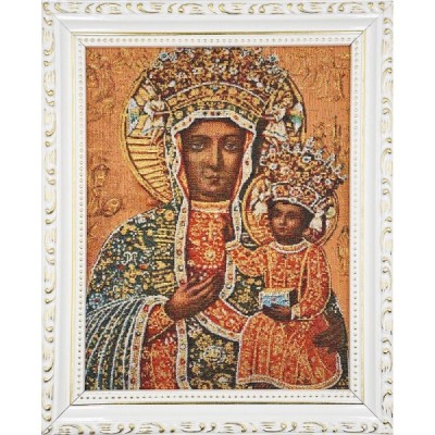 Obraz Haft. M.B. Częstochowska 22x27,5cm 2025S28 Obraz Haft. M.B. Częstochowska 22x27,5cm 2025S28