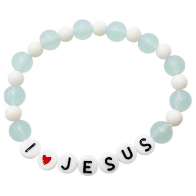 Bransoletka I Love Jesus błękitna M184BL Bransoletka I Love Jesus błękitna M184BL