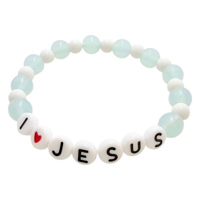 Bransoletka I Love Jesus błękitna M184BL Bransoletka I Love Jesus błękitna M184BL