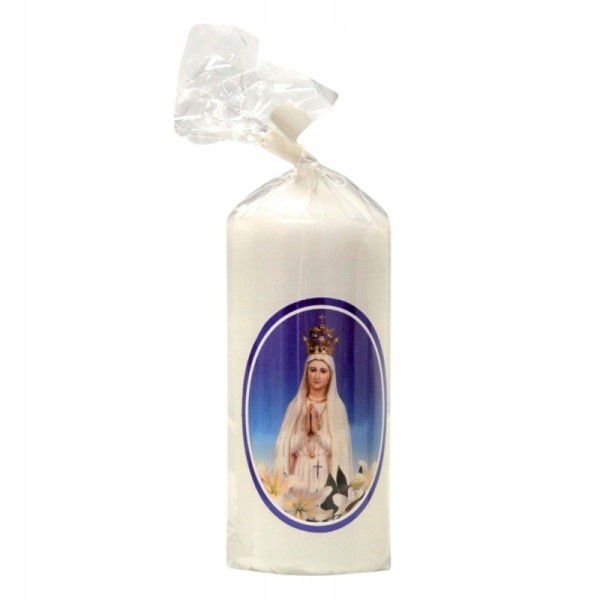 Świeca okolicznościowa M.B. Fatimska 12/5cm
