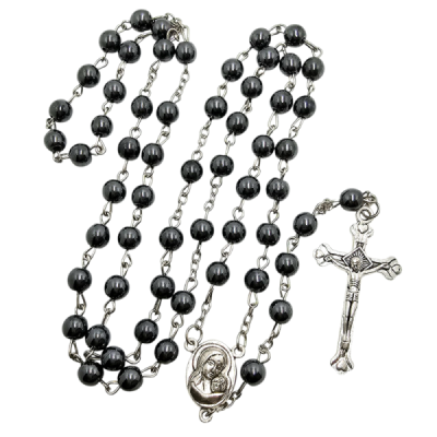 Różaniec w pudełku hematyt 2017-2