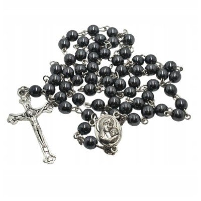 Różaniec w pudełku hematyt 2017-2