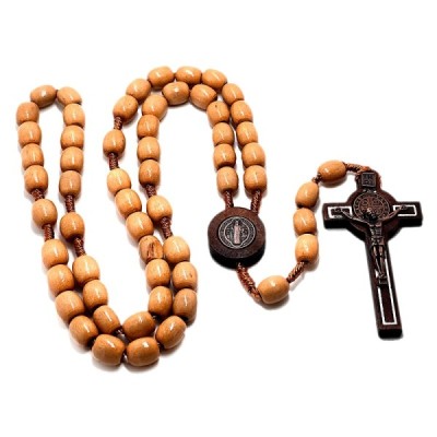 Różaniec drewniany Beż  HDW81222NB