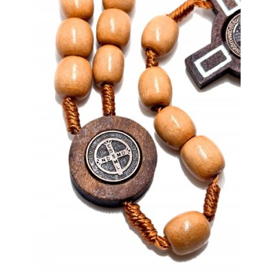 Różaniec drewniany Beż  HDW81222NB