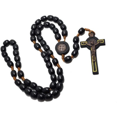 Różaniec drewniany Czarny  HDW81222NC