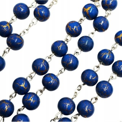 Różaniec granatowy R26G