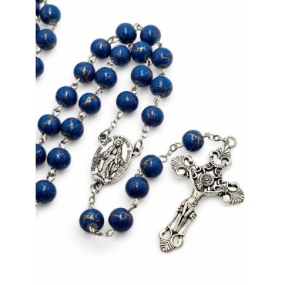 Różaniec granatowy R26G