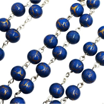 Różaniec granatowy R26G