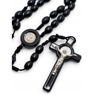 Różaniec czarny Benedykt 2046