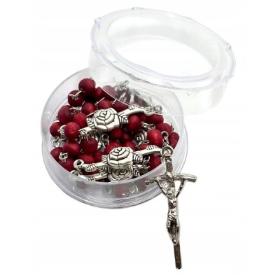 Różaniec zapachowy różany w pudełku R2450P