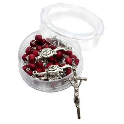 Różaniec zapachowy różany w pudełku R2450P