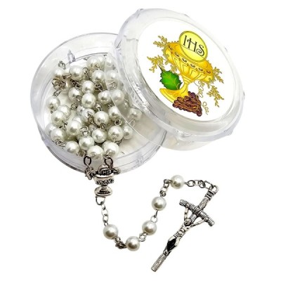 Różaniec w pudełeczku I Komunia Święta  PR151