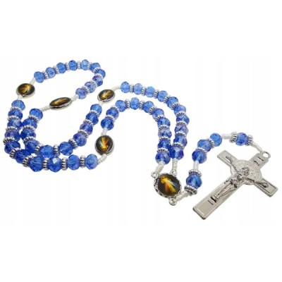 Różaniec niebieski Jezu Ufam Tobie R2413NJUT