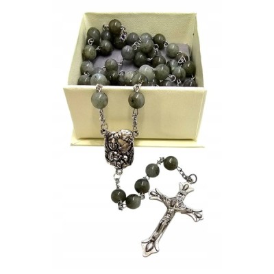 Różaniec kamień naturalny labradoryt M127