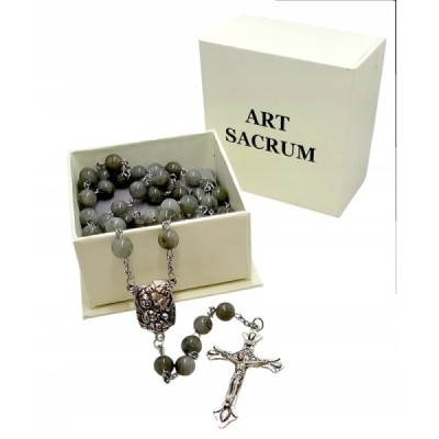 Różaniec kamień naturalny labradoryt M127