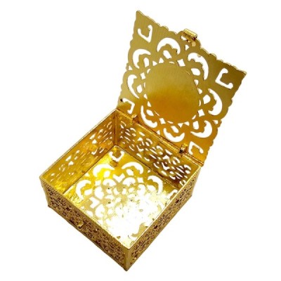 Pudełko na różaniec złote M87G