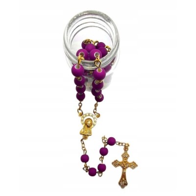 Różaniec Fioletowy w słoiczku 2410F