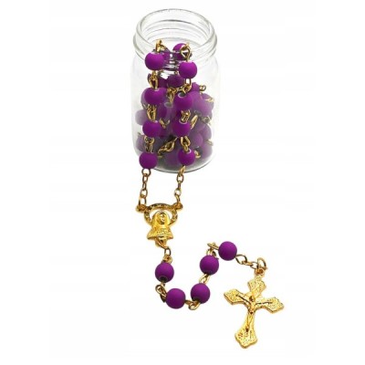 Różaniec Fioletowy w słoiczku 2410F
