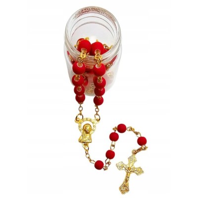 Różaniec Czerwony w słoiczku 2410C