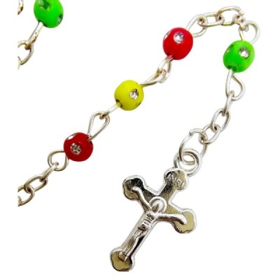 Różaniec kolorowy w słoiczku  R45