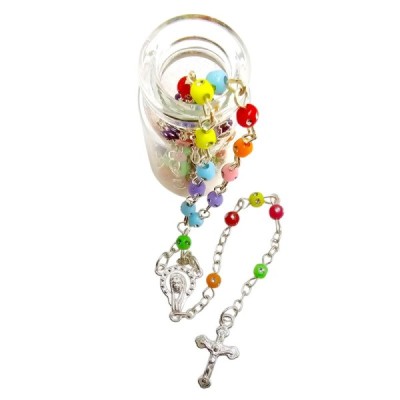 Różaniec kolorowy w słoiczku  R45