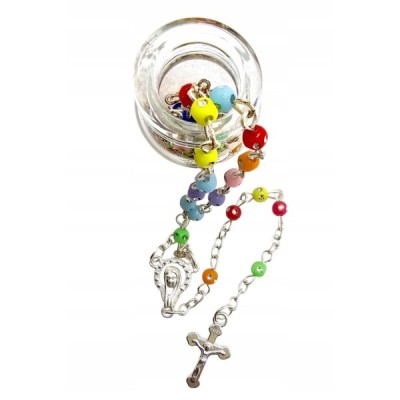 Różaniec kolorowy w słoiczku  R45
